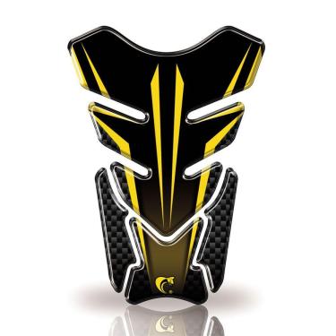 Imagem de Protetor De Tanque Adesivo Listra, Moto Honda, Yamaha E Suzuki Amarelo
