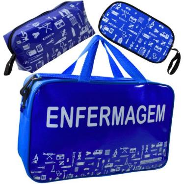 Imagem de Bolsa Enfermagem Estágio Top Luxo Personalizada Nylon Cores - Love Sau