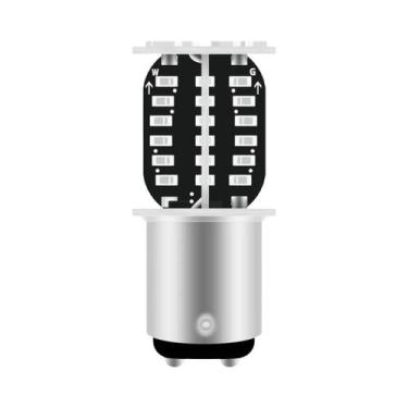 Imagem de Luz De Freio LED Estroboscópica 1157 64SMD BAY15D DRL Com Efeito De Ág