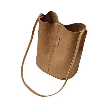 Imagem de Bolsa Feminina De Couro PU Estilo Fada Casual De Ombro Transversal Peq