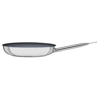 Imagem de Frigideira Rasa Tramontina Profissional Em Aço Inox Com Fundo Triplo Grafite 20cm 1,1l...