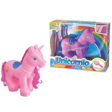 Imagem de Boneco de Vinil Unicórnio Encantado Com 25 Cm de Altura - Apolo Brinqu