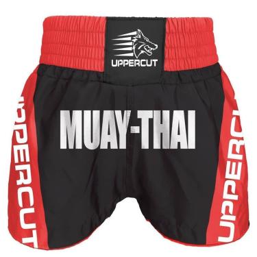 Imagem de Calção / Short Muay Thai - Premium - Vermelho/Preto - Uppercut-Unissex