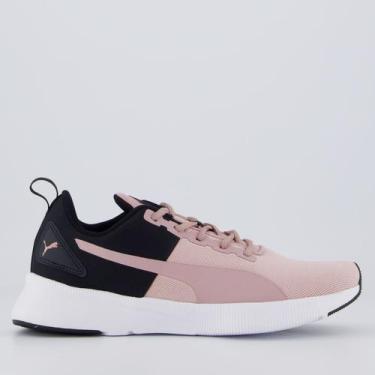 Imagem de Tenis Puma Flyer Runner Mesh WNS Feminino Rose e Preto, 35