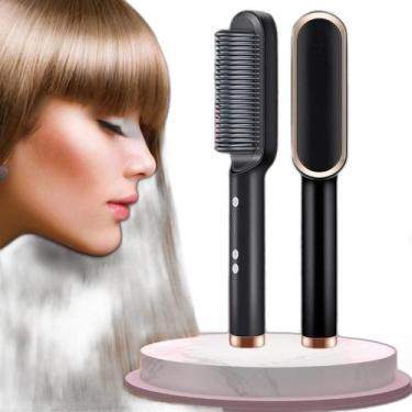 Imagem de Escova Alisadora 3 Em 1 Bivolt - Black Watch