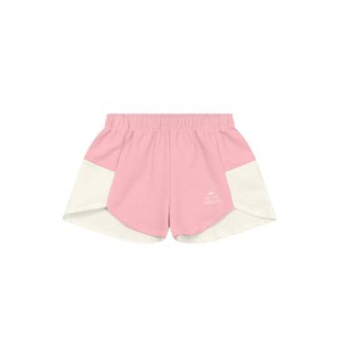 Imagem de Shorts infantil menina moletinho texturizado Brandili -Rosa-Feminino