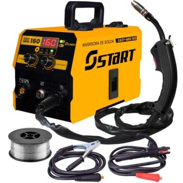 Imagem de Máquina Solda Inversora Mig 160a Sem Gás 3 Em 1 Tig Lift Eletrodo Easy
