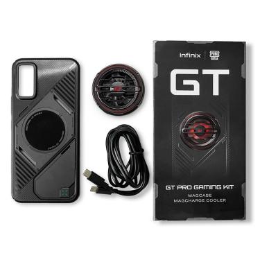 Imagem de Kit Acessórios Para Smartphone Gt30 Pro Infinix - Capa Protetora - Adaptador Wireless E Cabo - Estilo Gamer