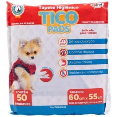 Imagem de Tapete Higienico Tico Pads 50 Unidades 60x55cm - Expert