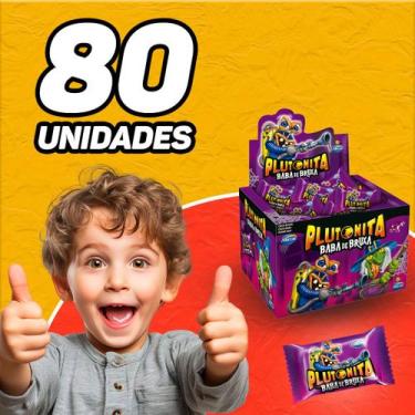 Imagem de Chiclete Plutonita Recheio Ácido Display Caixa com 40Un Cabeça de Abób