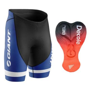 Imagem de Bermuda Ciclismo Giant Forro Gel -, Azul, XGG