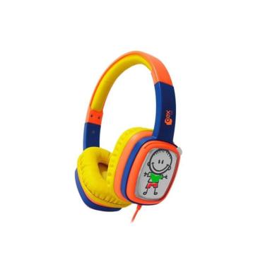 Imagem de Fone De Ouvido Infantil Oex Kids Cartoon Hp302 - 85Db - Acompanha Cards E Giz De Cera