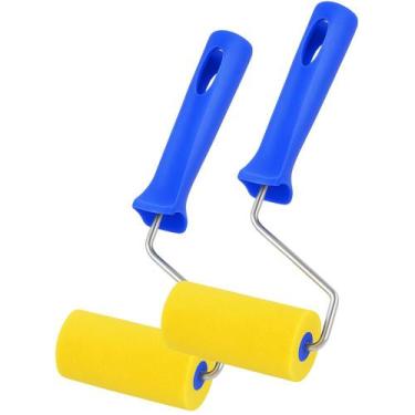 Imagem de Kit 2 rolo espuma 9cm com cabo - DIVERSAS