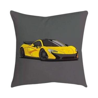 Imagem de Capa De Almofada Com Padrão De Carro Esportivo, 45cm X 45cm, Para Casa