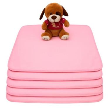 Imagem de Kit 6 Tapetes Higiênicos Laváveis 70x50cm Super Absorventes até 200 La