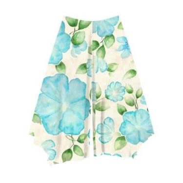 Imagem de Saia Midi Estampada Com Cintura Alta E Zíper-Feminino