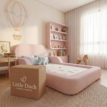 Imagem de Cama Montessoriana Infantil Casal - Com colchão - Little Duck (Rosa)
