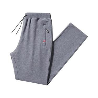 Imagem de Calças De Treino Masculinas 6XL 8XL, Ajuste Solto, Calças De Moletom D
