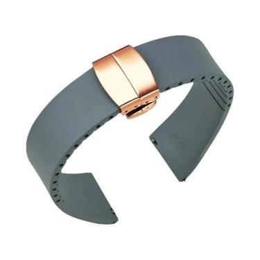 Imagem de Pulseira De Relógio De Borracha Fluoro FKM De 18-22mm Com Fecho Borbol