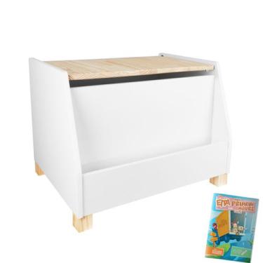 Imagem de Baú Organizador Leiturinha - Tamanho G Kit Livro Educativo - Eita! Cas
