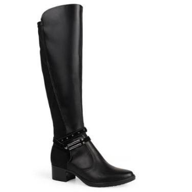 Imagem de Bota Cano Longo Mississipi J0331 Feminina - Preta-Feminino