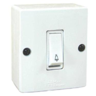 Imagem de Interruptor Campainha Sistema X com Acionamento Rápido e Design Funcional Branco Mectronic