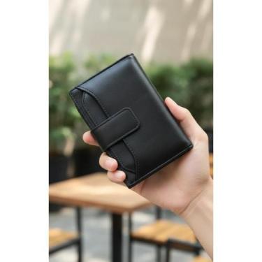 Imagem de Carteira Masculina Couro PU Premium Vertical Zíper Moedas - Congratula