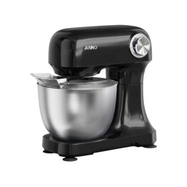 Imagem de Batedeira Planetária Arno Inox e Preta 500W 12 Velocidades Tigela Inox