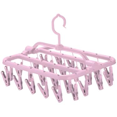 Imagem de Varal Retangular Plástico No3 com 26 Prendedores para Secar Roupas em Material Leve e R...