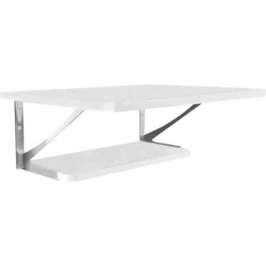 Imagem de Kit Prateleiras Decore 39,6x71,8x24,8CM em MDP Fixação Parede Acabamento Fita de Bordo...