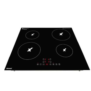 Imagem de Cooktop de Indução Amvox ACT 407 4 Bocas 220V Preto com Painel Touch e