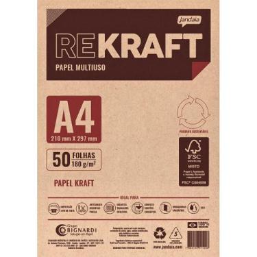 Imagem de Papel Kraft Multiuso A4 180g-m² 50 Folhas Jandaia