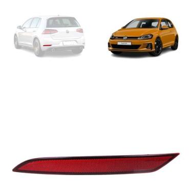 Imagem de Lanterna refletor parachoque traseiro volkswagen golf 2018 2019 2020 l