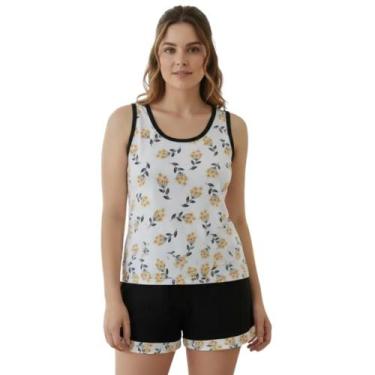 Imagem de Pijama Plus Size Short Doll Bermudoll Feminino Verão Senhora Regata - 