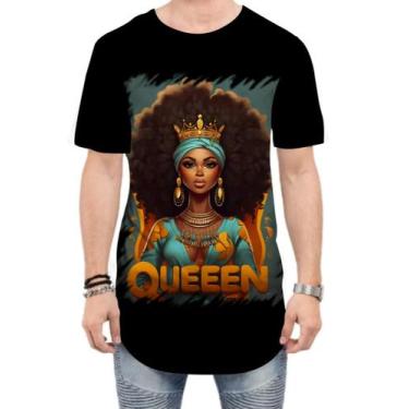 Imagem de Camiseta Longline Rainha Africana Queen Afric 11, P
