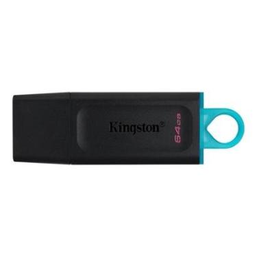 Imagem de Pen Drive 64GB Kingston DataTraveler Exodia, USB 3.2, Preto e Azul - DTX/64GB-Unissex
