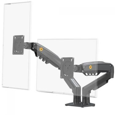 Imagem de Suporte de Mesa North Bayou F160, Articulado, Com Pistão, Para 2 Monit