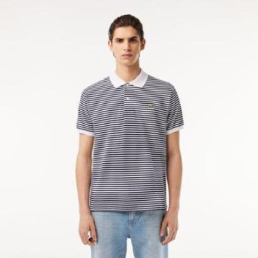Imagem de Camisa Polo Lacoste Original L.12.12 Listrada Masculina-Masculino