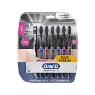 Imagem de Escova de Dente Oral-B Indicator Black 7 Unidades-Unissex