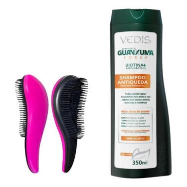 Imagem de Vedis shampoo guanxuma force secos 350ml + escova mágica