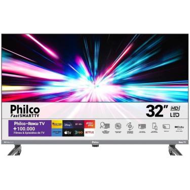 Imagem de Smart TV 32 Philco Roku HD Dolby Audio Wi-Fi HDMI USB