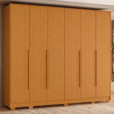 Imagem de Guarda Roupa Casal 6 Portas com Pes Mercure Albatroz
