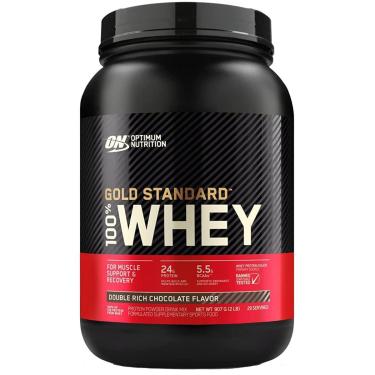 Imagem de Gold Standard Double Rich Chocolate 907g Optimum Nutrition Sabor Double Chocolate-Unissex