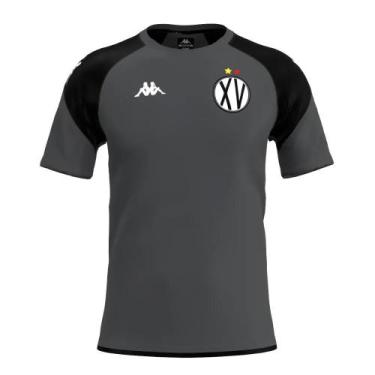 Imagem de Camisa XV de Piracicaba Treino Atleta Kappa Original 2026, Chumbo com 