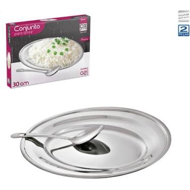 Imagem de Conjunto arroz com colher aço inox Wellmix WX5616