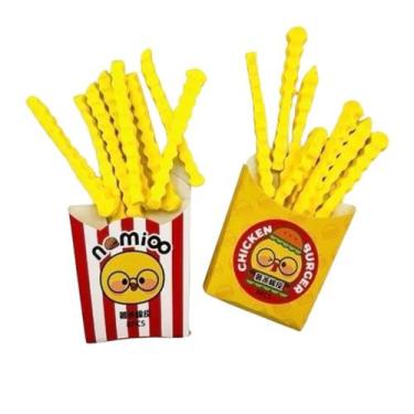 Imagem de Borrachas Escolar C/ Formato de Batata Frita 8 Peças Noomioo - Importa