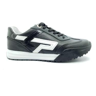 Imagem de Sapatênis Pegada Feminino 213001, 37, Preto, Branco