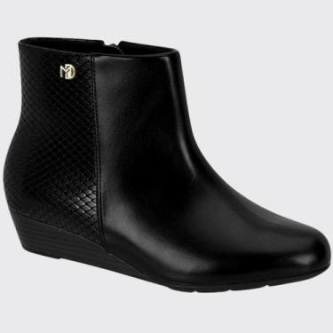 Imagem de Bota Feminina Cano Curto Modare Salto Anabela Baixo 7076.100.25530, Pr