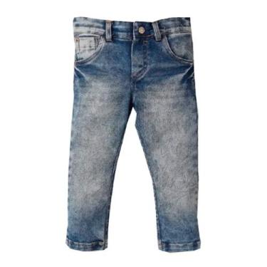 Imagem de Calça Comprida Infantil Menino Jeans Lisa Upi Uli, 2