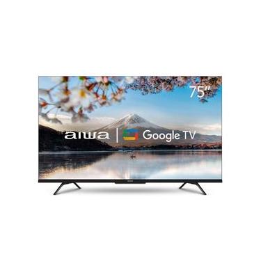 Imagem de Smart TV AIWA 75” GOOGLE 4K Comando de voz AWS-TV-75-BL-01-G
